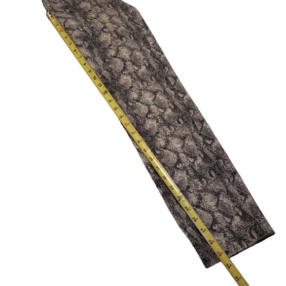 Allen B. Schwartz Women Size 14 Narrow Leg Snakeskin Print Jeans Gray Black - Picture 5 of 9